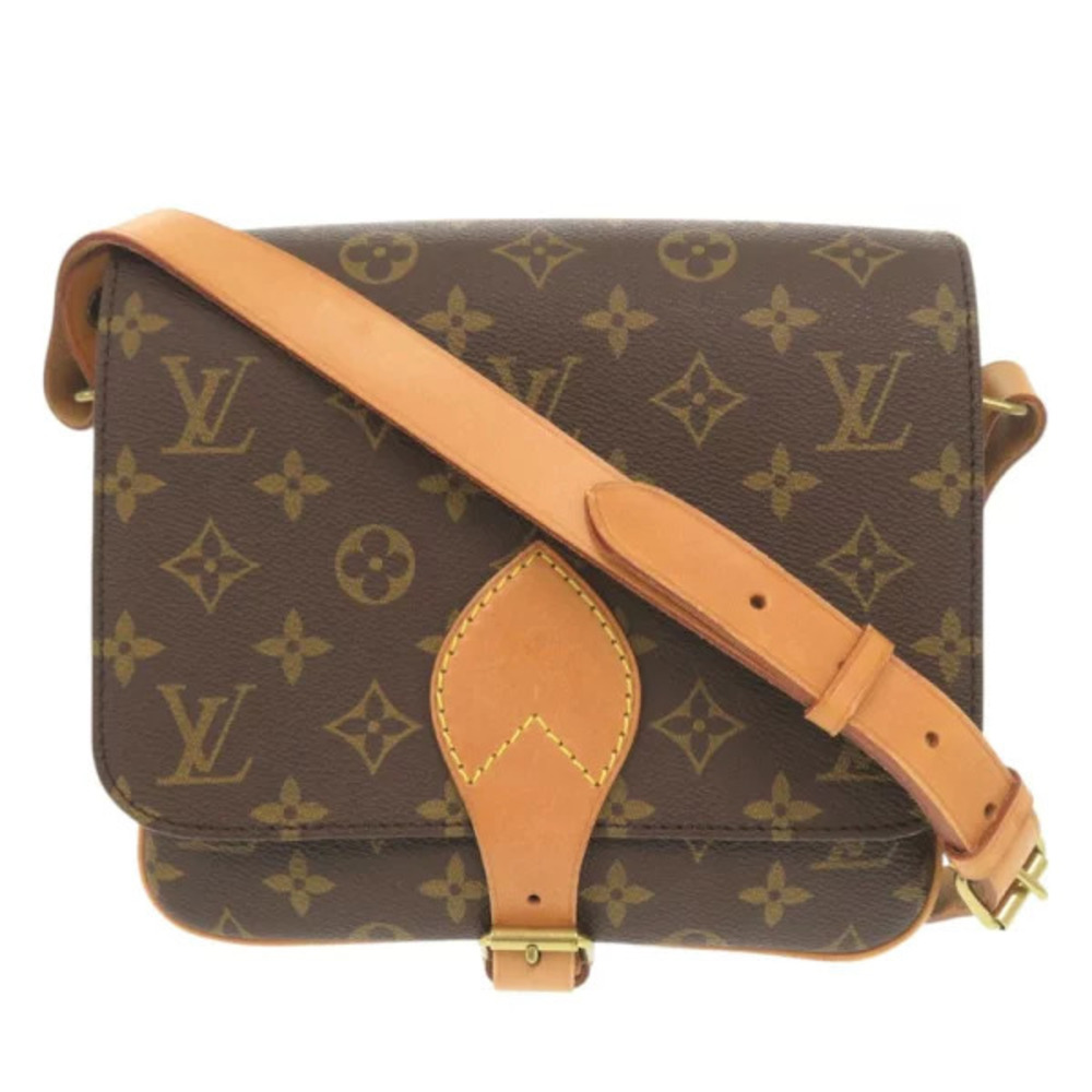 Louis Vuitton Cartouchiere Monogram Brown Shoulder Bag LV